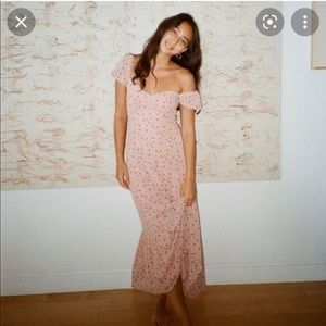 Puff sleeve maxi dress